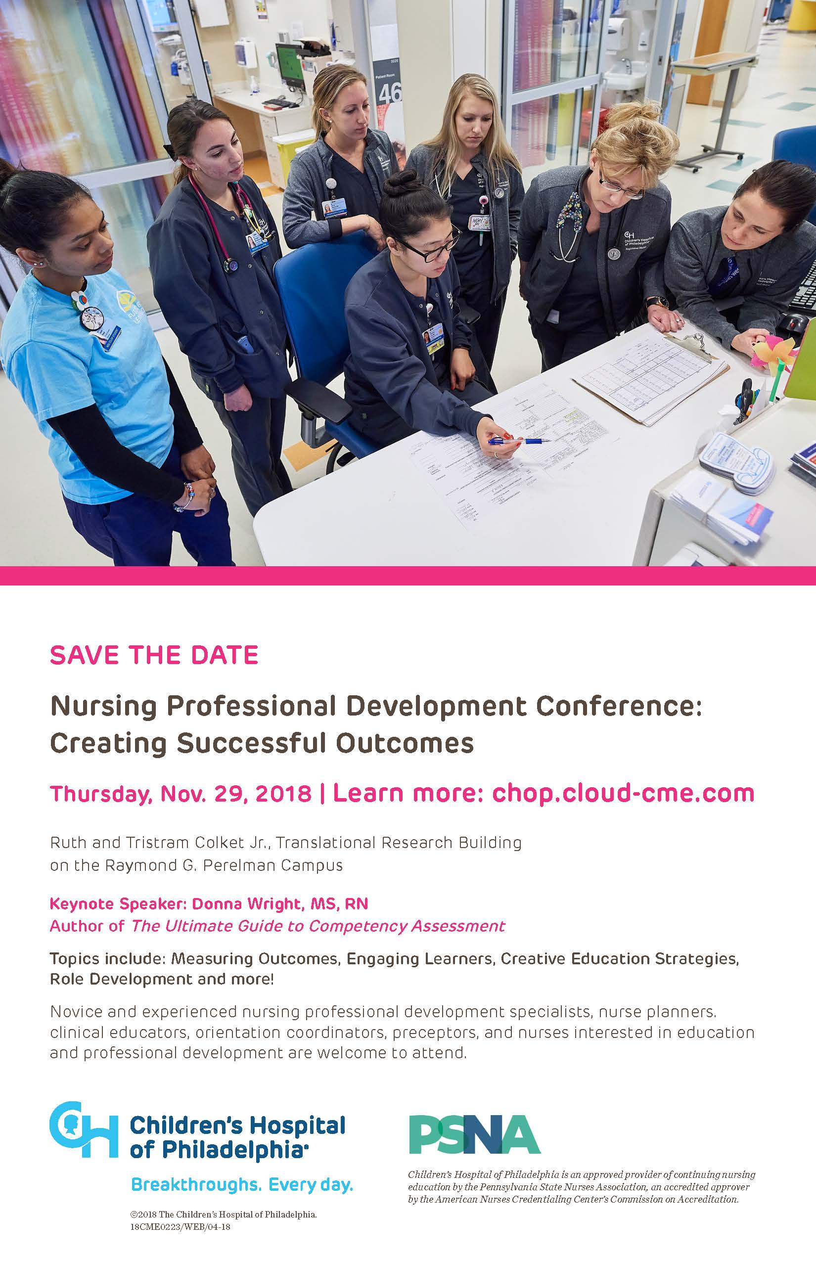 Nursing Professional Development Conference: Creating Successful Outcomes Banner